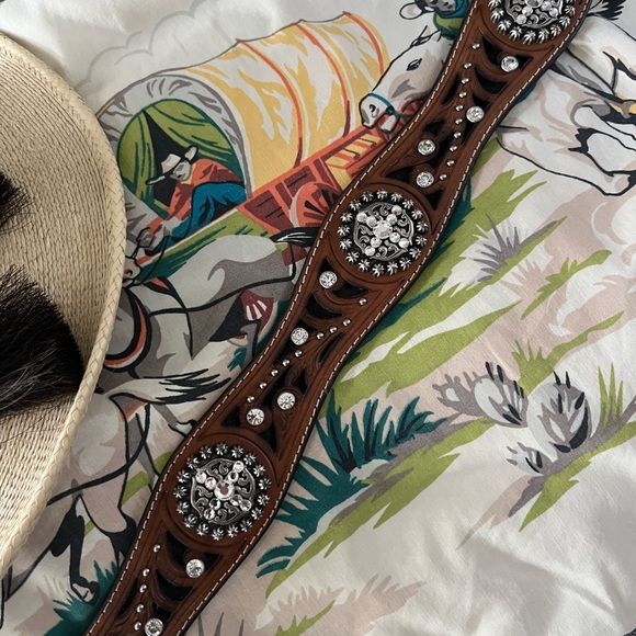 🤠 ARIAT WESTERN BELT - 2011 LIMITED EDITION BUCKLE FROM ORIGINAL MASTER - Picture 3 of 9